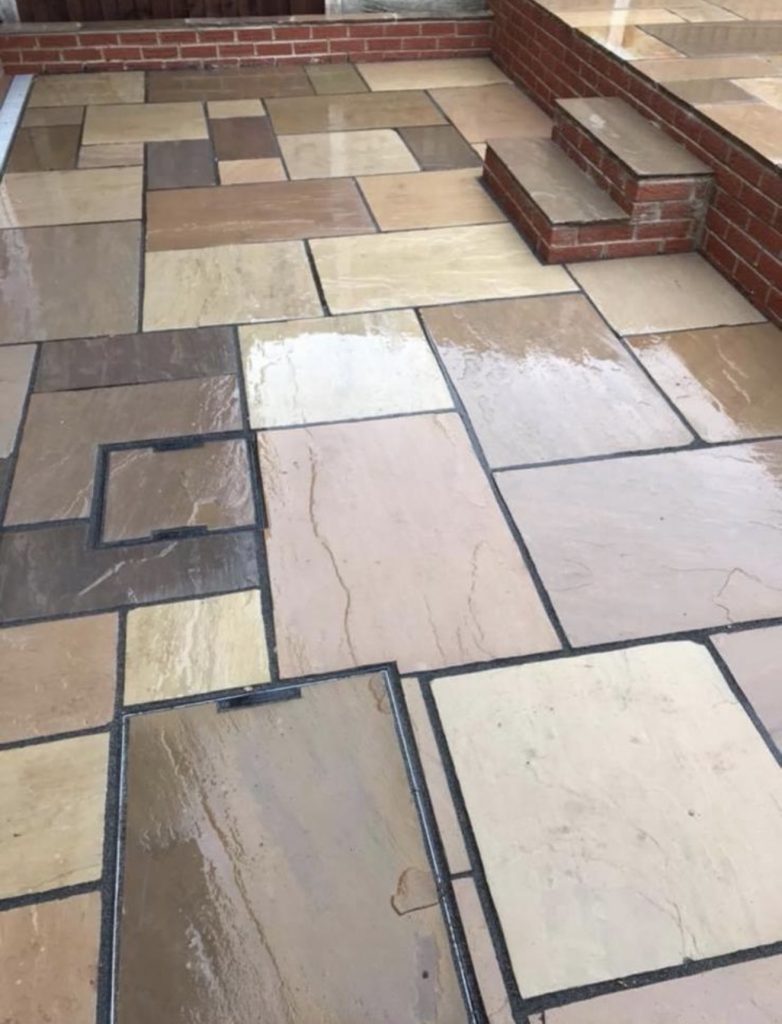 Indian Sandstone Patio by ASR Landscapes